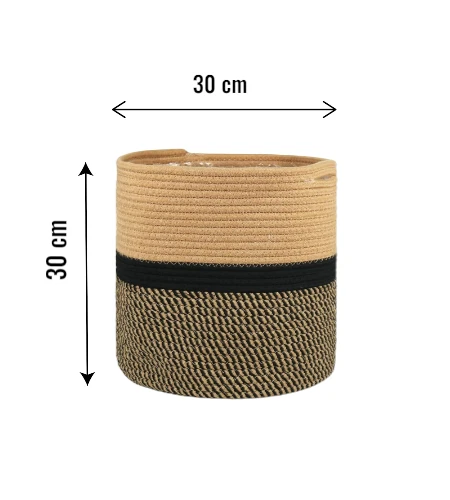 Tenn Well Cotton Woven Storage Basket 