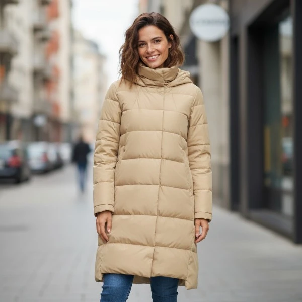 Orolay Women's Warm Stylish Winter Hoodie Down Coat 