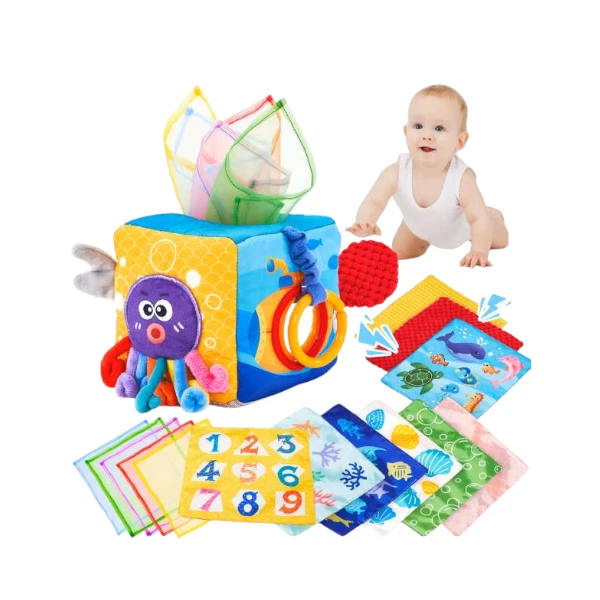 Baby Tissue Box Montessori Sensory Toy