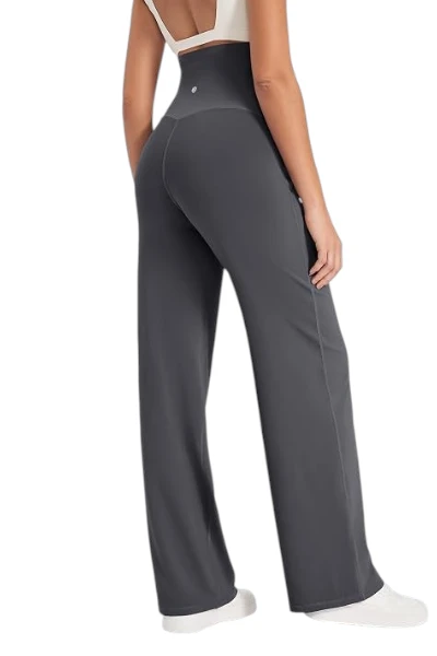 G4Free Maternity Trousers Over Bump Stretchy Pregnancy Yoga Pants Lounge Wide Leg Dress Work Trousers with Pockets 