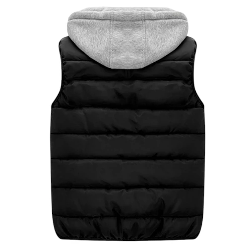 Ommda Men's Casual Hooded Vest Coat Body Warmer Gilets