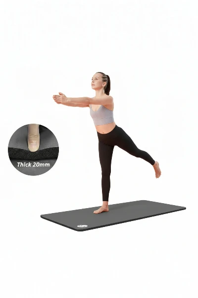 Yoga Mat Thick 20mm NBR Exercise Mat for Home Gym Pilates