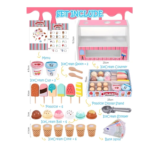 Wooden Ice Cream Toys