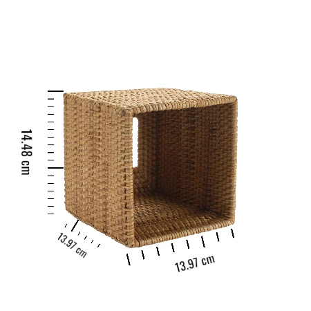  Rattan Square Hand Woven Wicker Tissue Box Holder