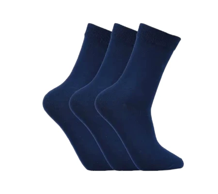 Laulax Boys 3 Pairs Socks -  Finest Combed Cotton Smooth Seamless Toe 