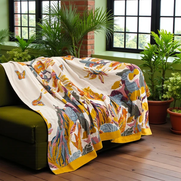 VANJOROY Bohemian Sofa Large Bed Throw Blanket
