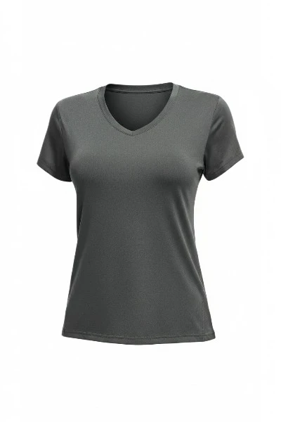 icyzone Women's Workout Running T-Shirt Yoga Fitness V-Neck Short-Sleeve Tops Sports Shirt