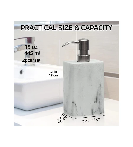Suanti Premium Resin Stone Soap Dispenser 