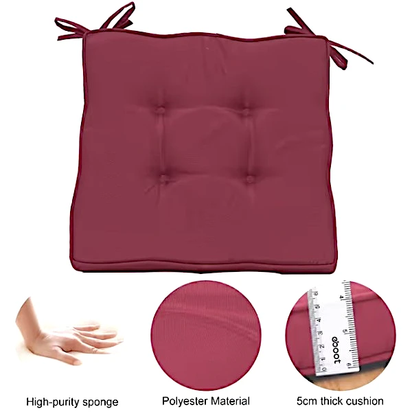 RACE LEAF Garden Chair Cushions,Chair Pads,Seat Pads for Dining Chairs,Cover Indoor Outdoor Seat Pad Cushions, for Your Living Room, Patio, Car, Office And More 