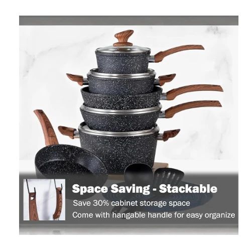 Kitchen Academy Cookware 12 Pcs Set