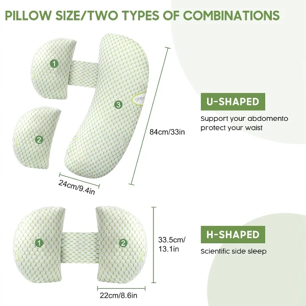 Oternal Pregnancy Pillow - Soft Pregnancy Body Pillow