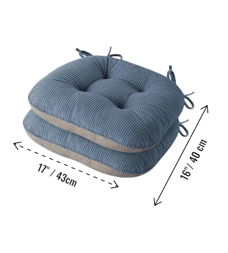Indoor Chair Cushions Non-Slip Tufted Seat Pads 