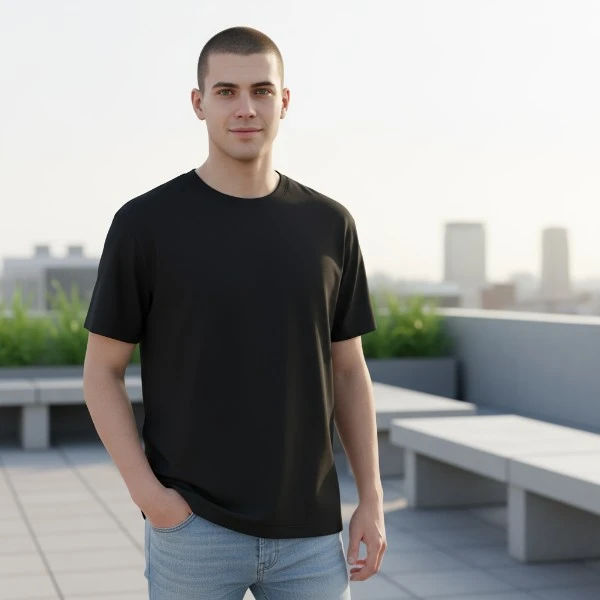 Men's short sleeve T- Shirt Crew Neck