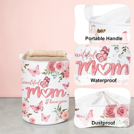 Laundry Hamper Collapsible Storage Basket for Clothes 