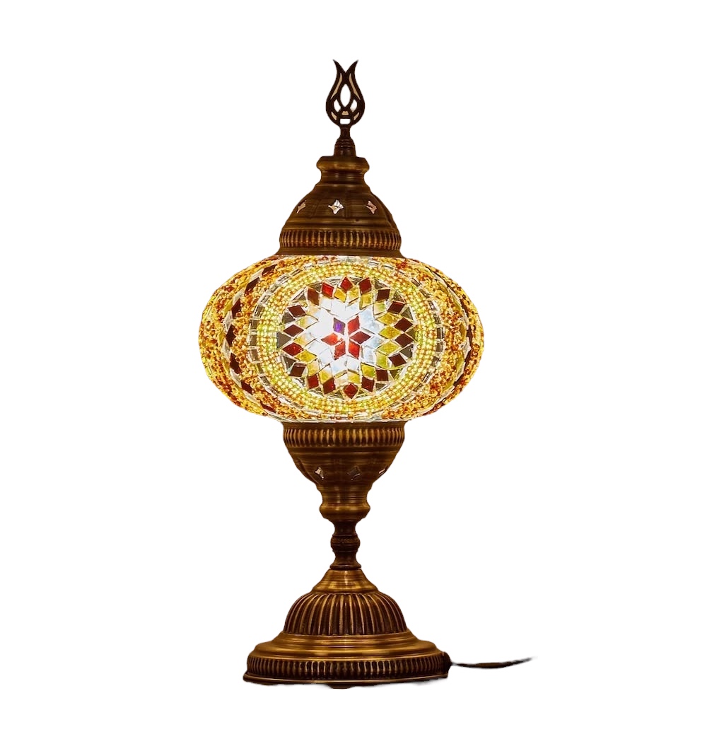 DEMMEX Turkish Moroccan Mosaic Table Lamp