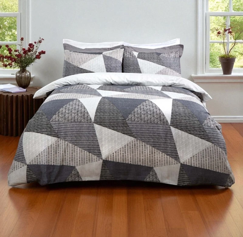 Textured Geo Duvet Cover Set