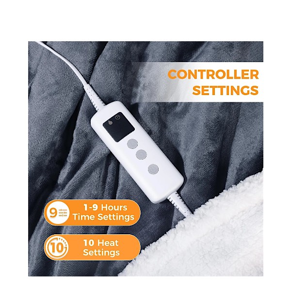 Proaller Electric Heated Throw Blanket For Sofa