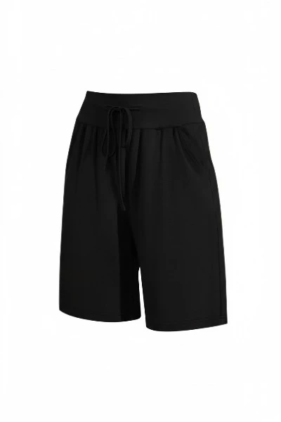 Neer 3 Pack Bermuda Shorts for Women Wide Leg High Waisted Drawstring Gym Lightweight Baggy Shorts with Pockets