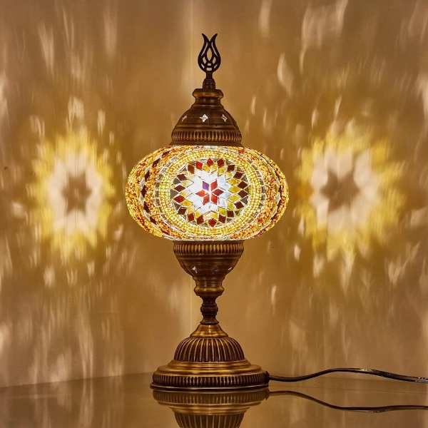 DEMMEX Turkish Moroccan Mosaic Table Lamp