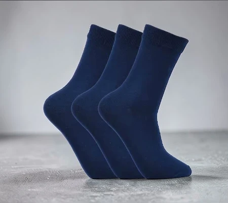 Laulax Boys 3 Pairs Socks -  Finest Combed Cotton Smooth Seamless Toe 