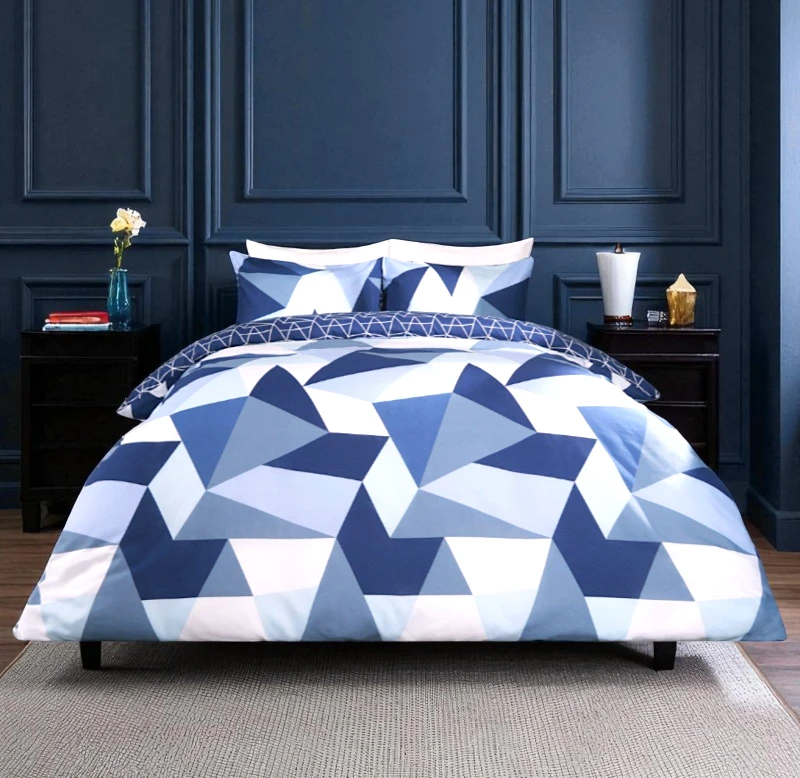 Modern Geometric Shapes Duvet Cover Set