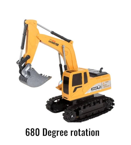 Remote Control Excavator Toy RC Digger Truck Construction Vehicle 