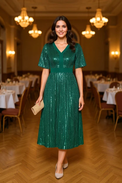 GRACE KARIN Women's Elegant Sequin Dress