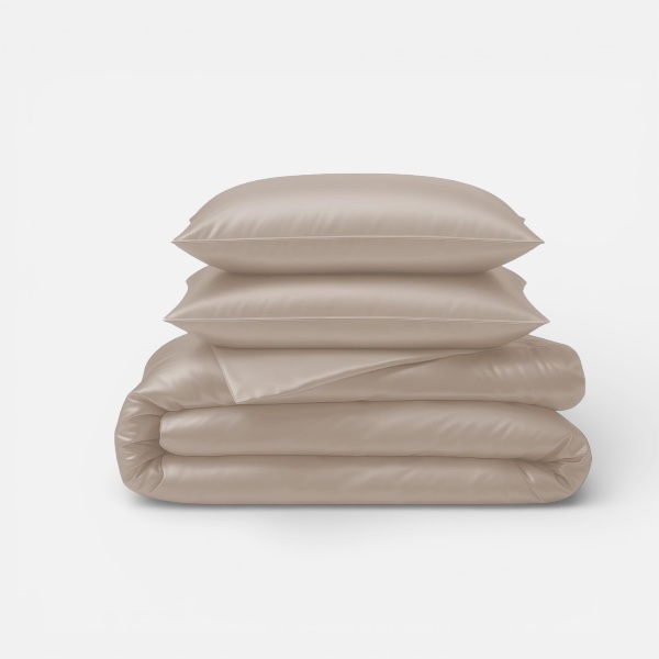 LINENWALAS 100% Organic Bamboo Core Bedding 4 Pcs Duvet Cover Set