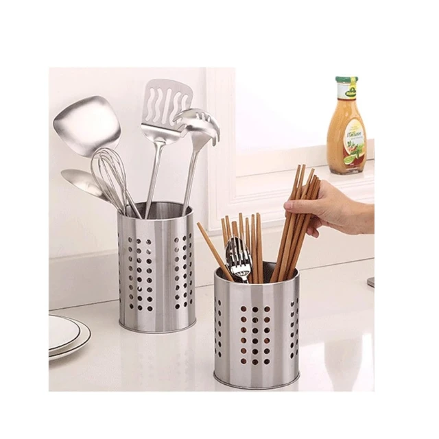 Stainless Steel Cutlery Holder Kitchen Utensil Organizer 