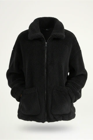 Orolay Women's Zip Up Plush Jacket with Pockets 