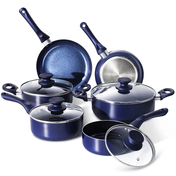 	FRUITEAM Ceramic Cookware Sets with Lids