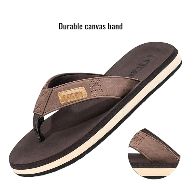 Fitory Men’s Comfy Flip Flops Beach Sandals