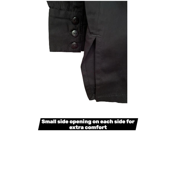 Black Maternity Long Sleeve Button Up Blouse