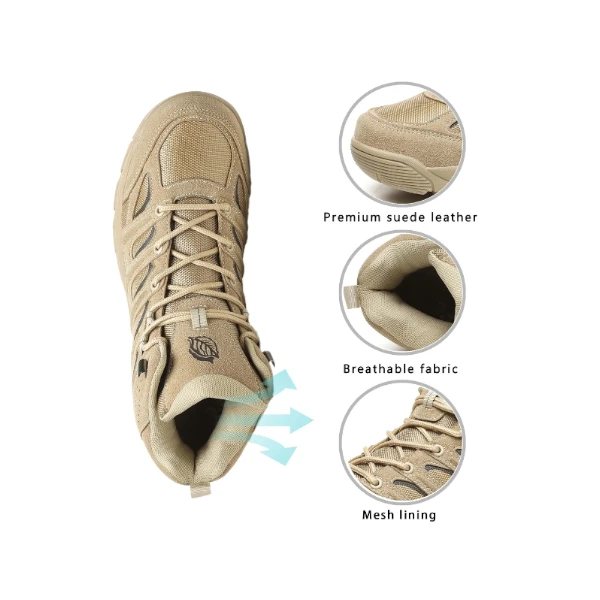 Derlychug Men's Military Tactical Boots 