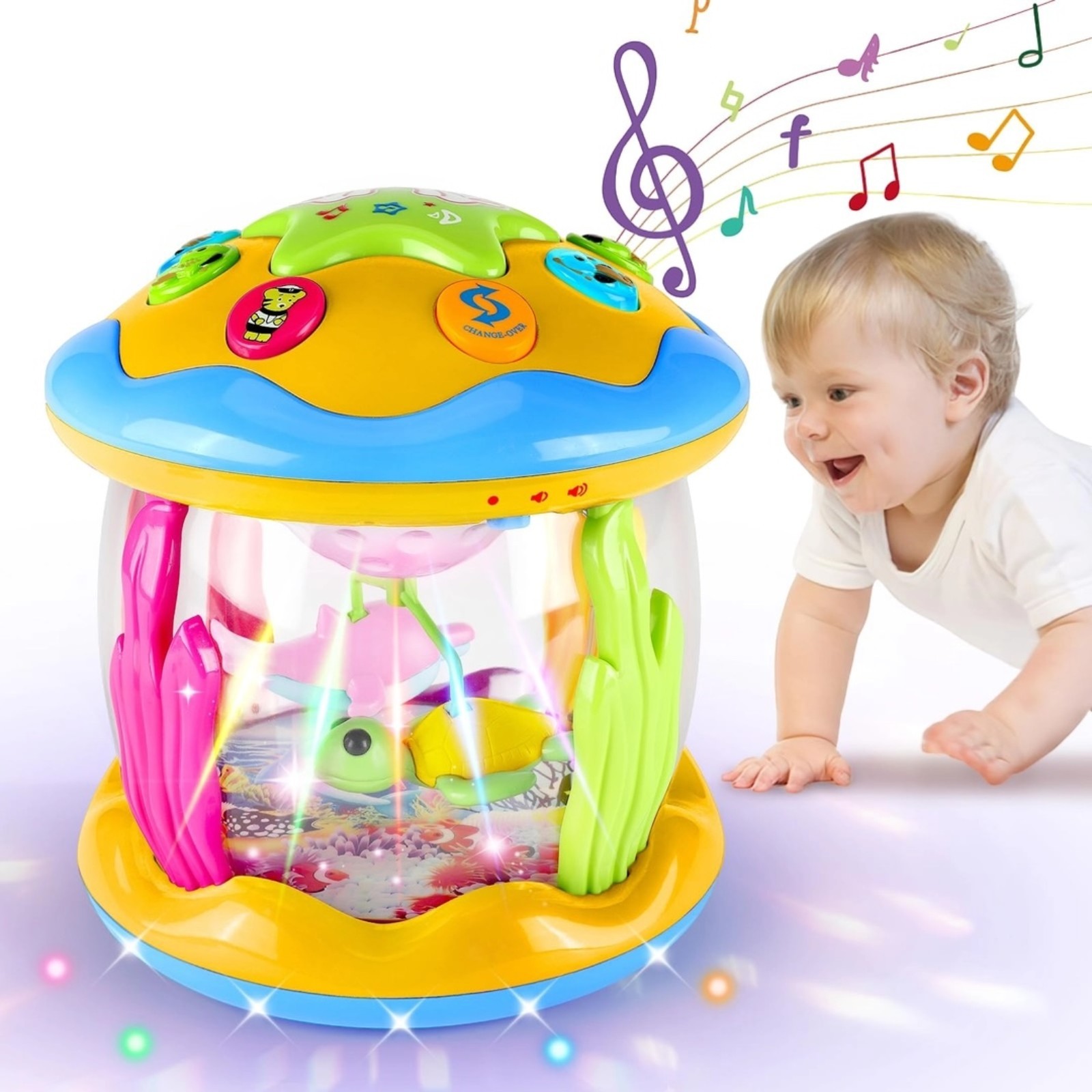 Untimaty Baby Toys - Ocean Rotating Musical Sensory Toys
