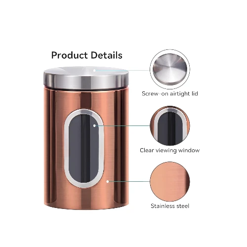 Simcat Tea Coffee Sugar Jar Kitchen Canister 