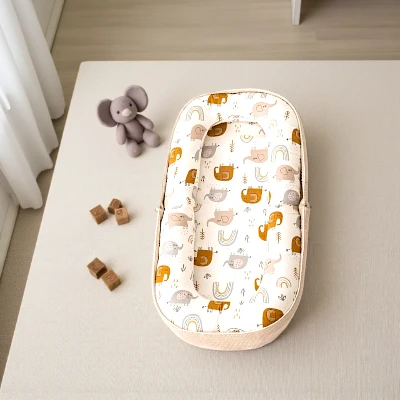 GloTika Baby Lounger Foldable With Soft Memory Foam Mat