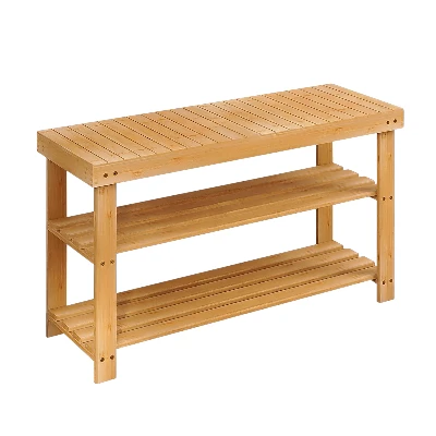 SMIBUY Bamboo Multifunctional Shelves Organizer 