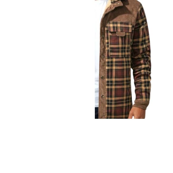 Men's Plaid Sherpa-Lined Jacket