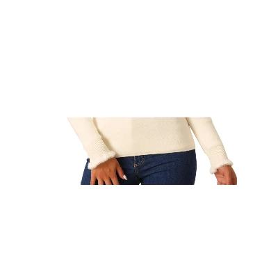 INSPIRE CHIC Seta T Women's Fall Winter Mock Neck Long Sleeve 