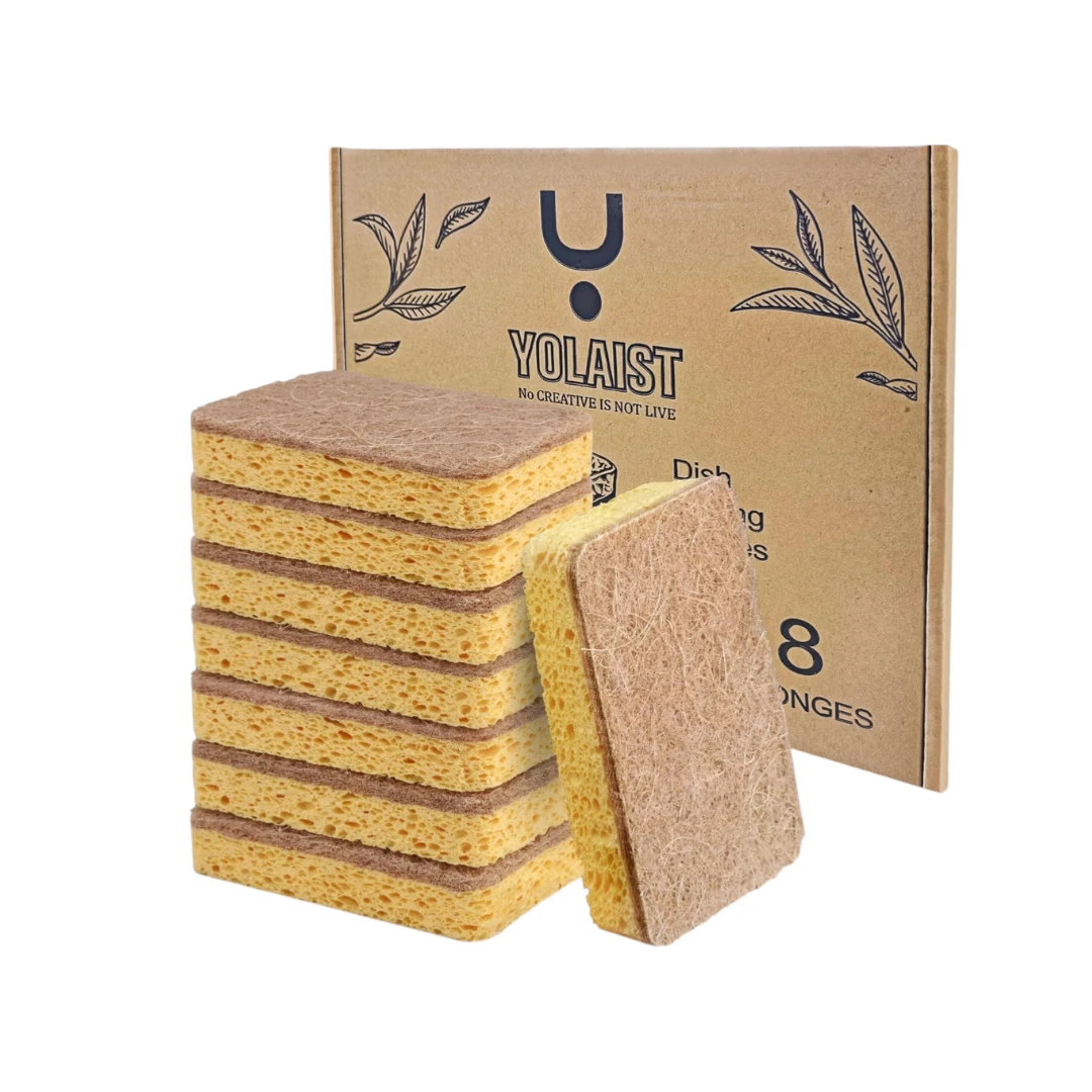 Eco Sponges - 8 Pack for Kitchen Cleaning