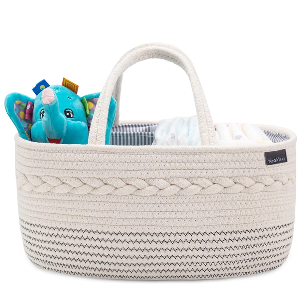 YeaYee Nappy Caddy - Baby Diaper Caddy Organizer