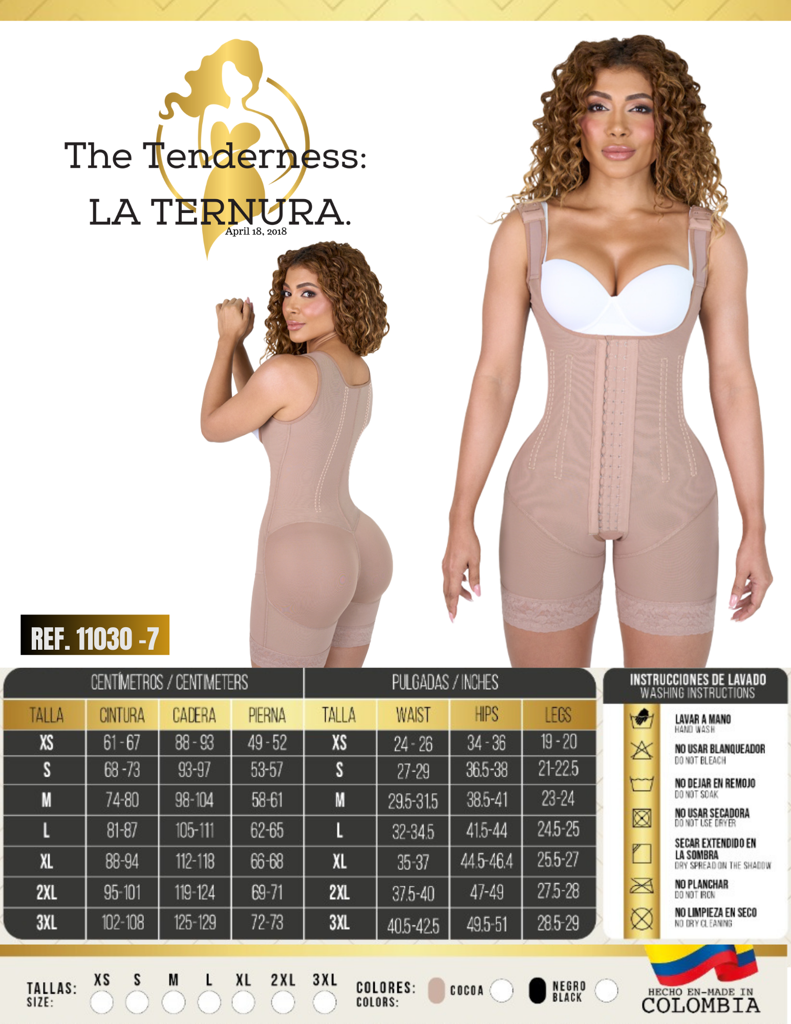 LA TERNURA FASHION Full Body Reloj de Arena con 7 Varillas Fajas Colombianas Shapewear for Women Tummy Control Postpartum Body Shaper Butt Lifting Bodysuit