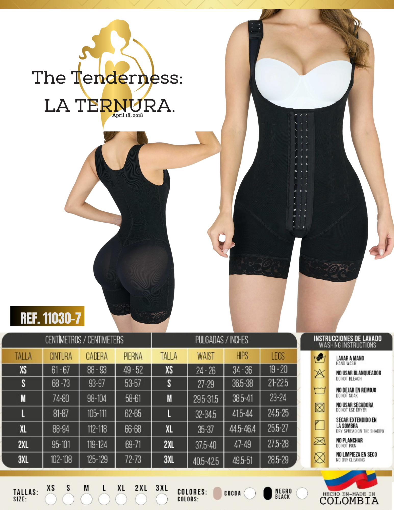 LA TERNURA FASHION Full Body Reloj de Arena con 7 Varillas Fajas Colombianas Shapewear for Women Tummy Control Postpartum Body Shaper Butt Lifting Bodysuit