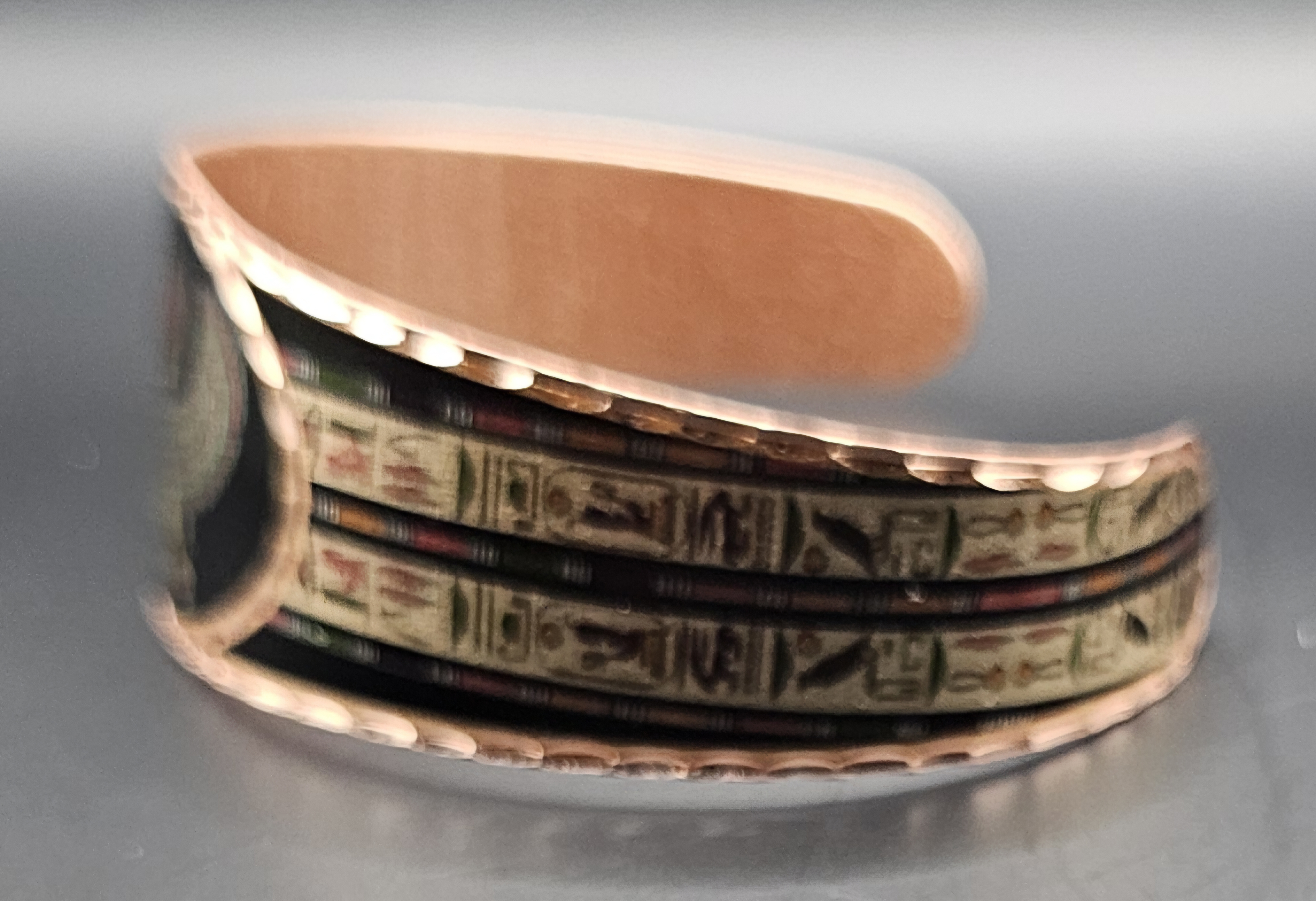 Eye of Horus Falcon Copper Bracelet
