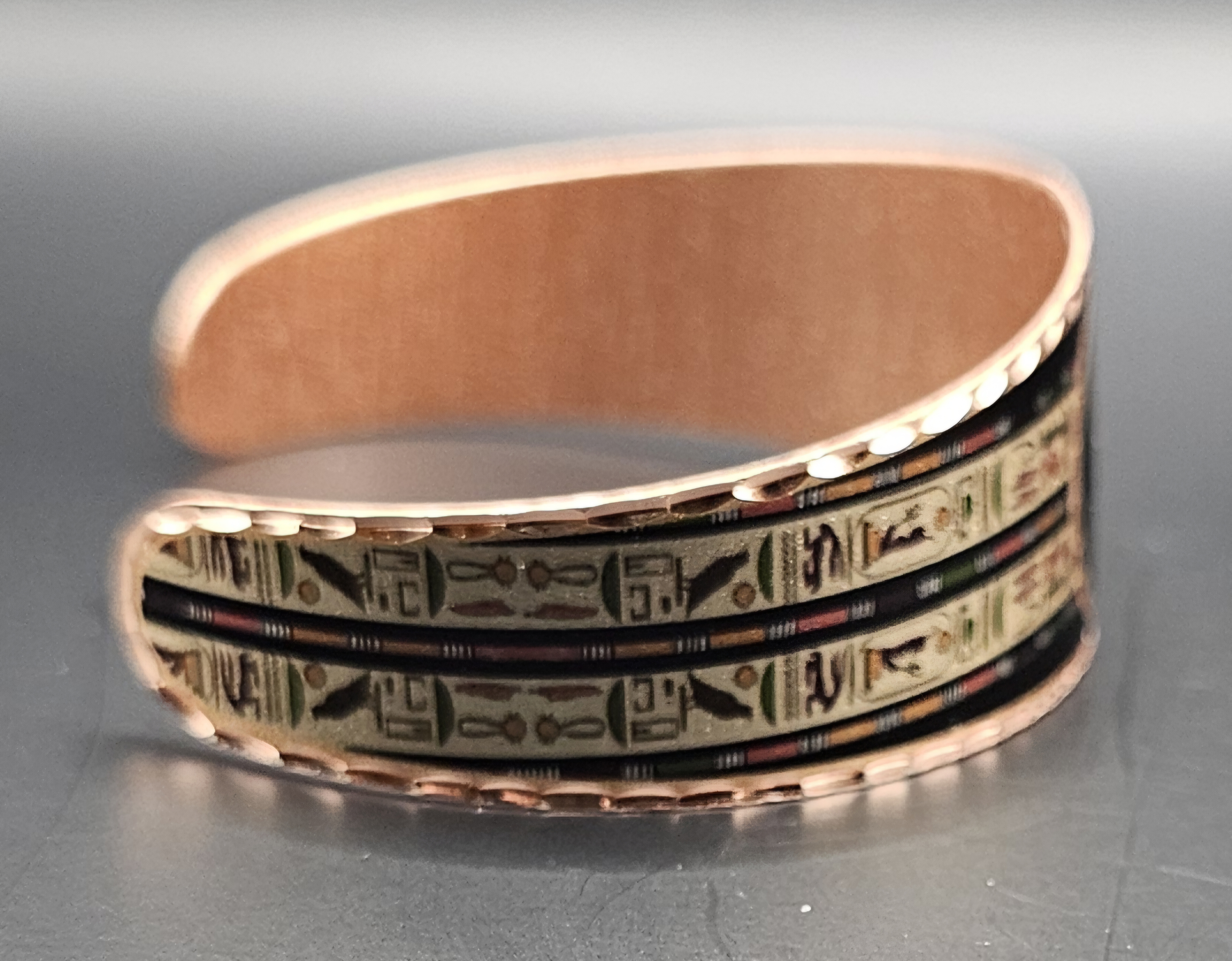 Eye of Horus Falcon Copper Bracelet