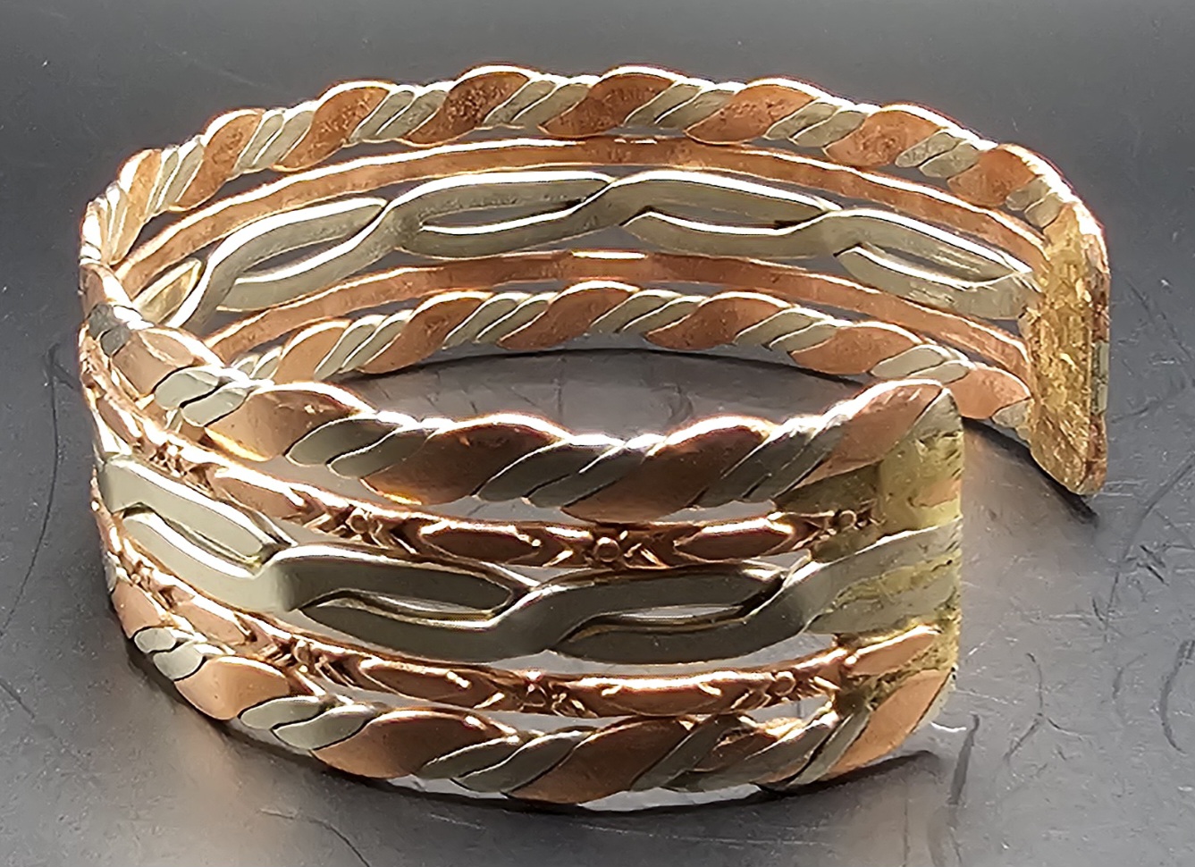 Handcrafted Mixed Metal Bracelet
