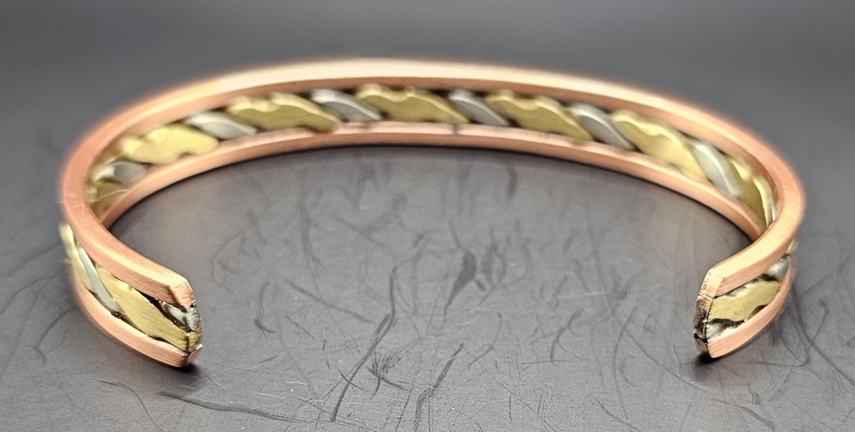 Braided Metal Cuff Bracelet