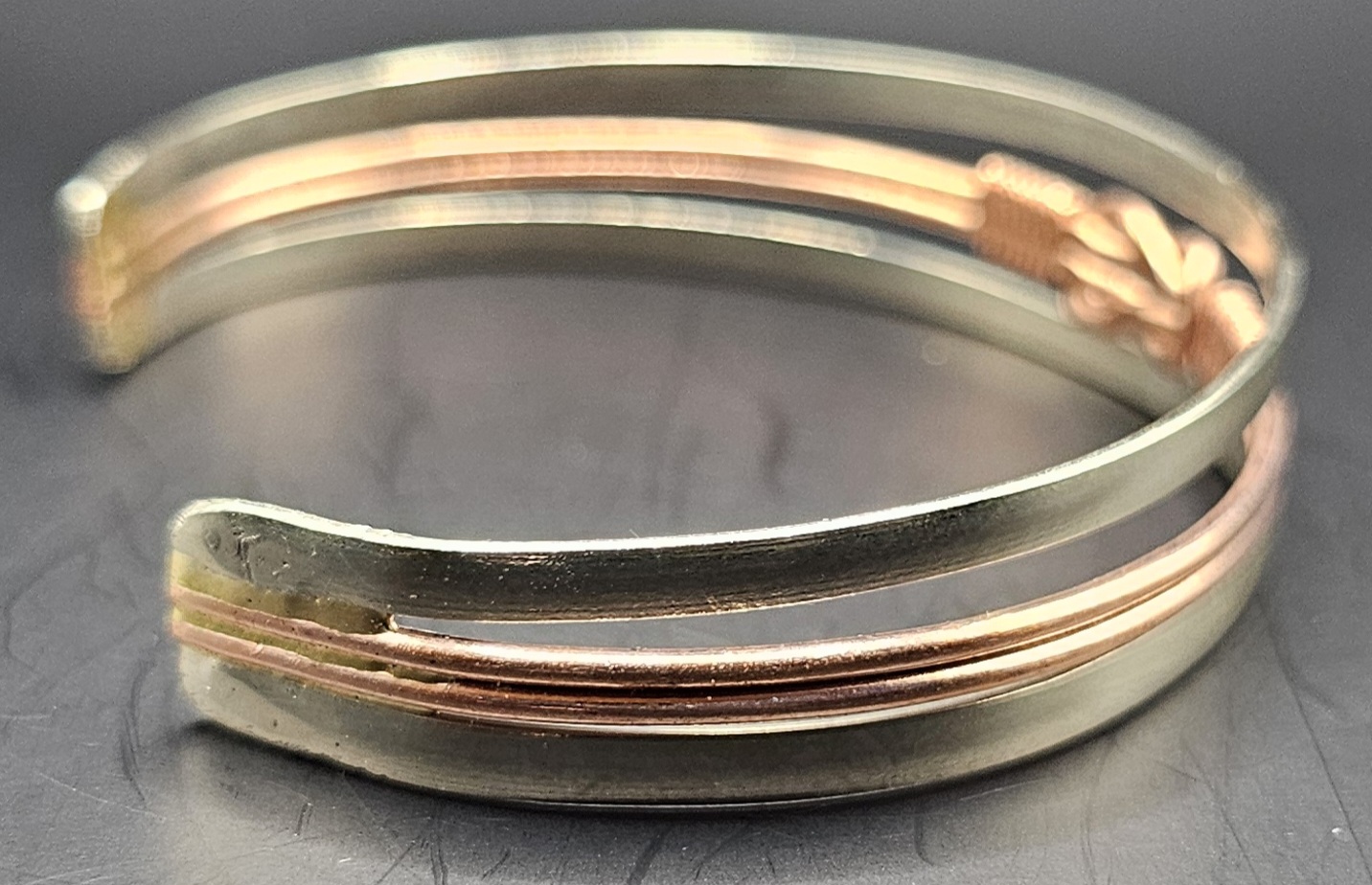 Copper & brass Infinity knot 