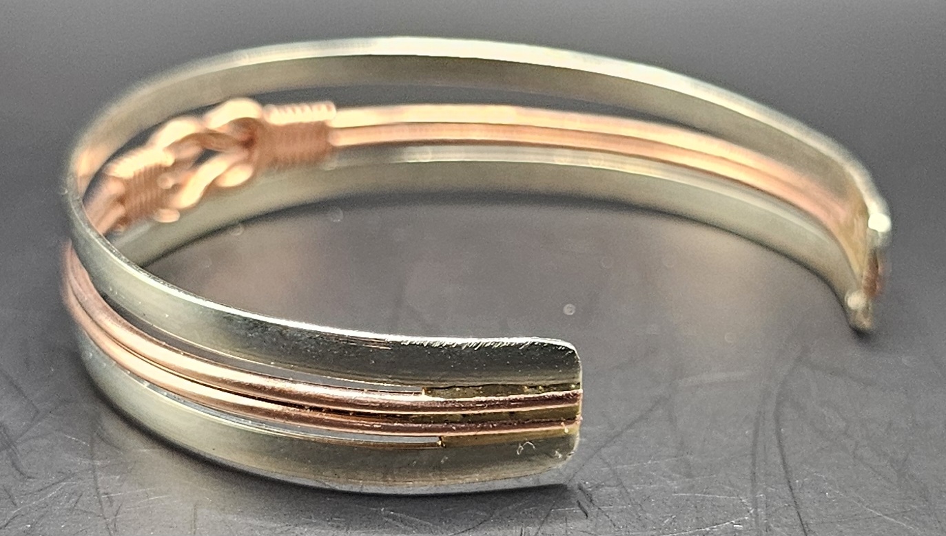 Copper & brass Infinity knot 